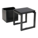 Black "Skagerak" / "Cutter" stool + box by Niels Hvass for Trip Trap / Fritz Hansen