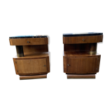Pair of art deco bedsides