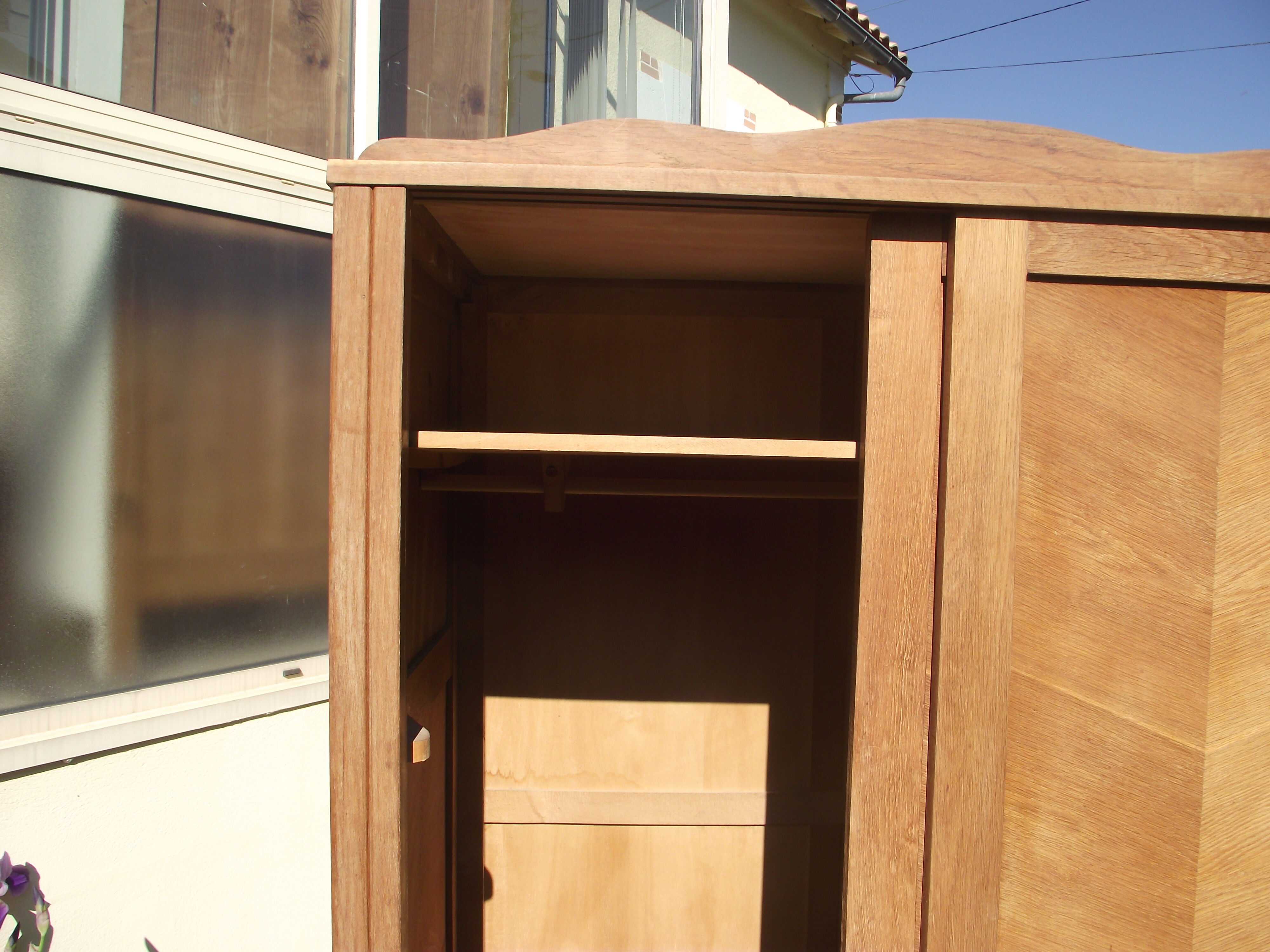 1950s oak dressing closet