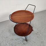 Scandinavian teak and metal dessert by Paul Nagel, Made in sweden 60s