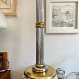 Le Dauphin lamp in silver and gold metal