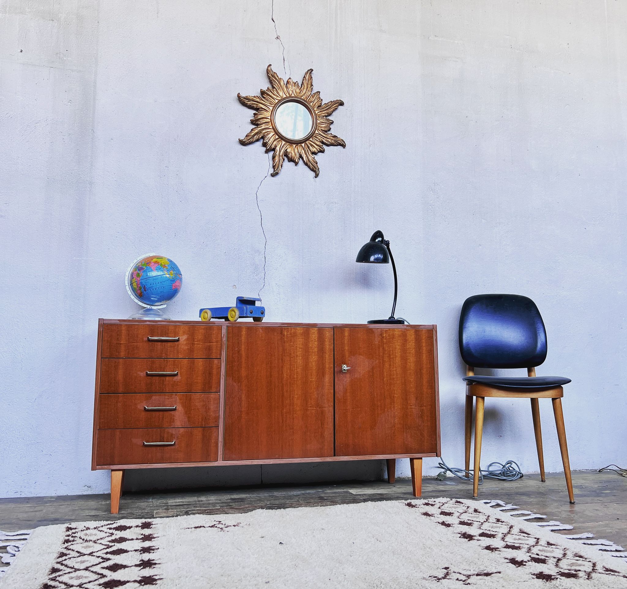 Vintage teak row from the 1960s