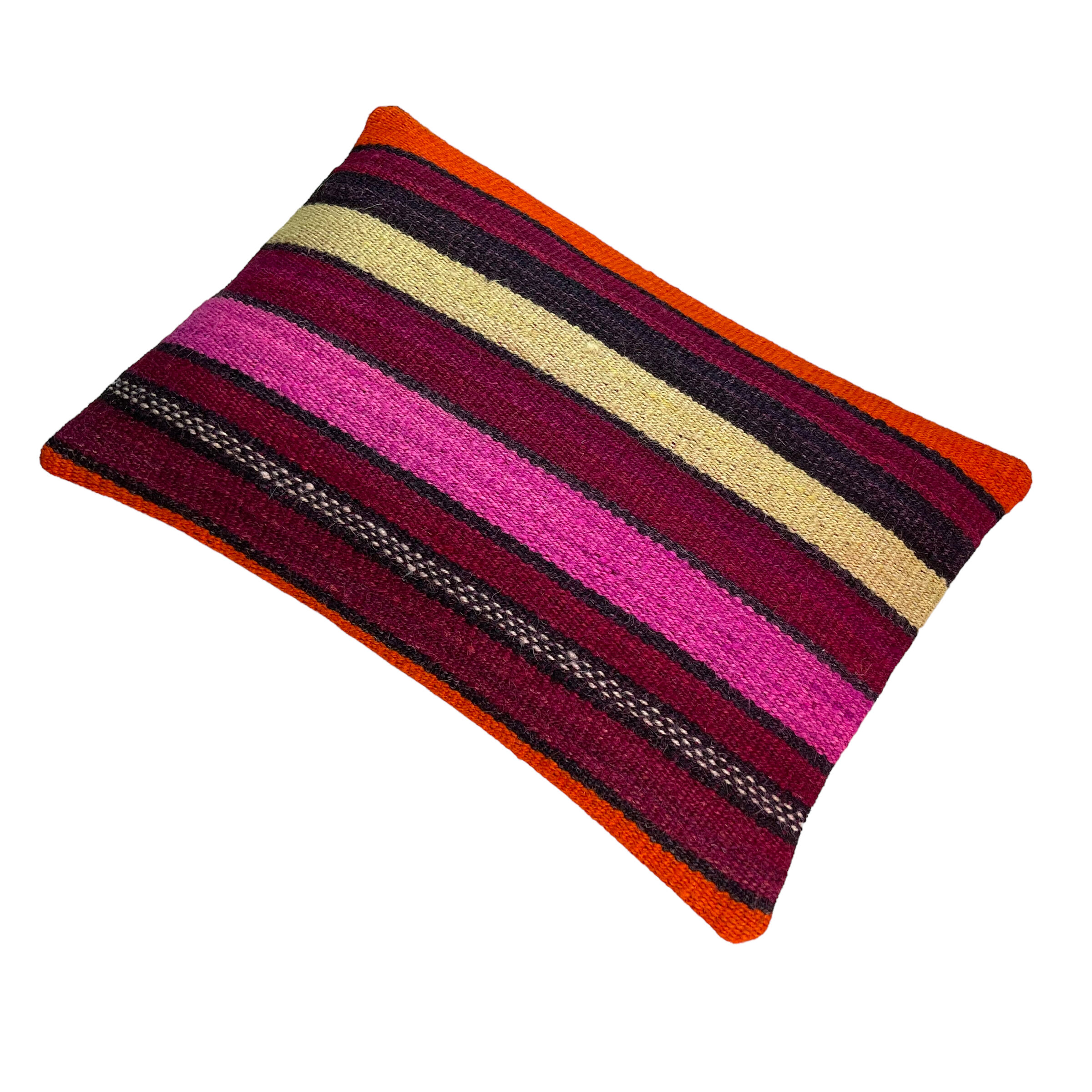 Vintage turkish kilim cushion cover, 30 x 50 cm