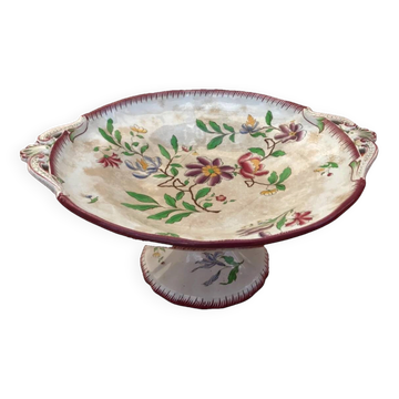 1910s Sarreguemines earthenware fruit bowl (U&C) Strasbourg model