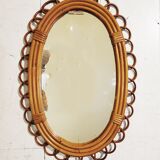 Rattan mirror