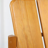 Vintage scandinavian pine lounge chair