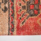 3x10 Red & Cream Hallway Persian Runner Rug, 80x301Cm