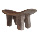 Tabouret Senoufo en bois vintage circa 1960