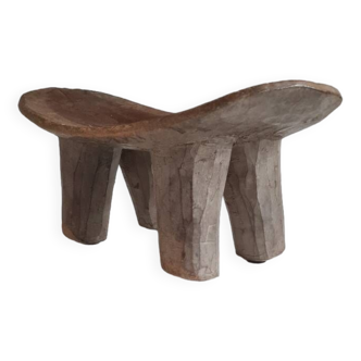 Tabouret Senoufo en bois vintage circa 1960