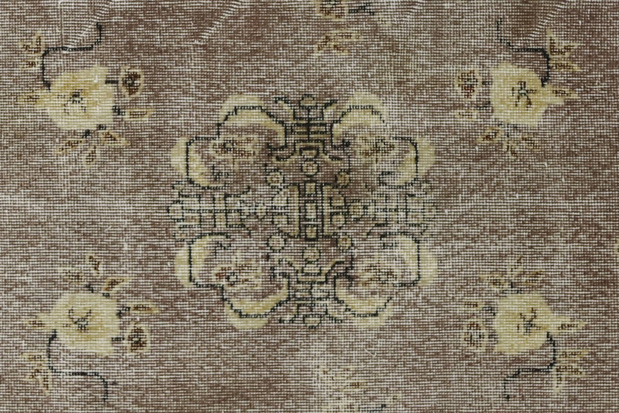 Turkish Anatolian Handmade Vintage Area Rug 202 cm x 110 cm