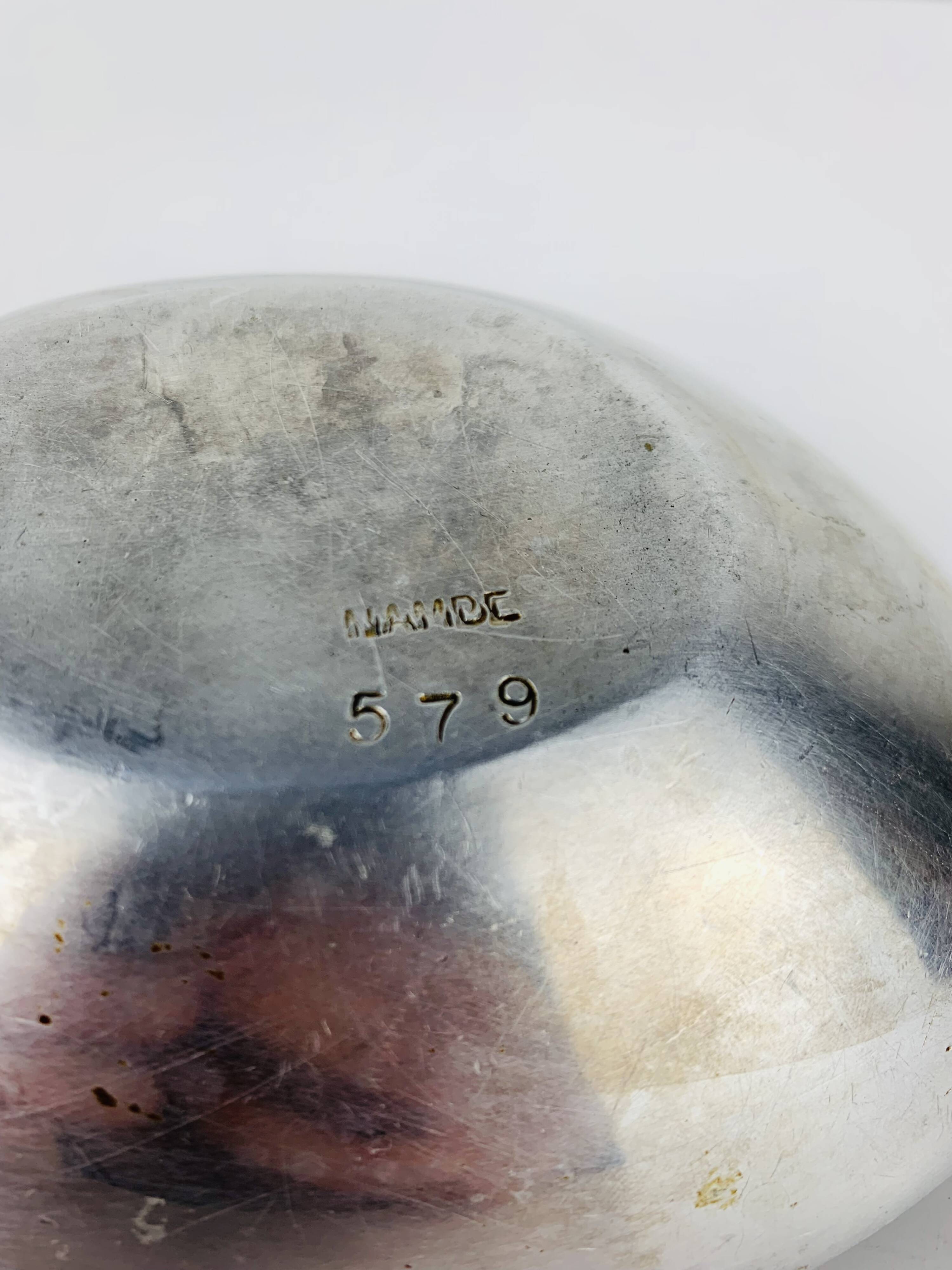 Aluminium catchall, freeform, vintage