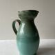 Vintage celadon ceramic pitcher