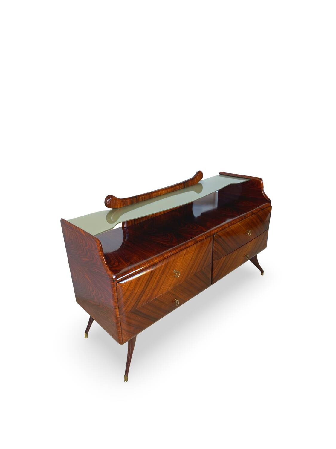 midcentury rosewood chest of drawers.