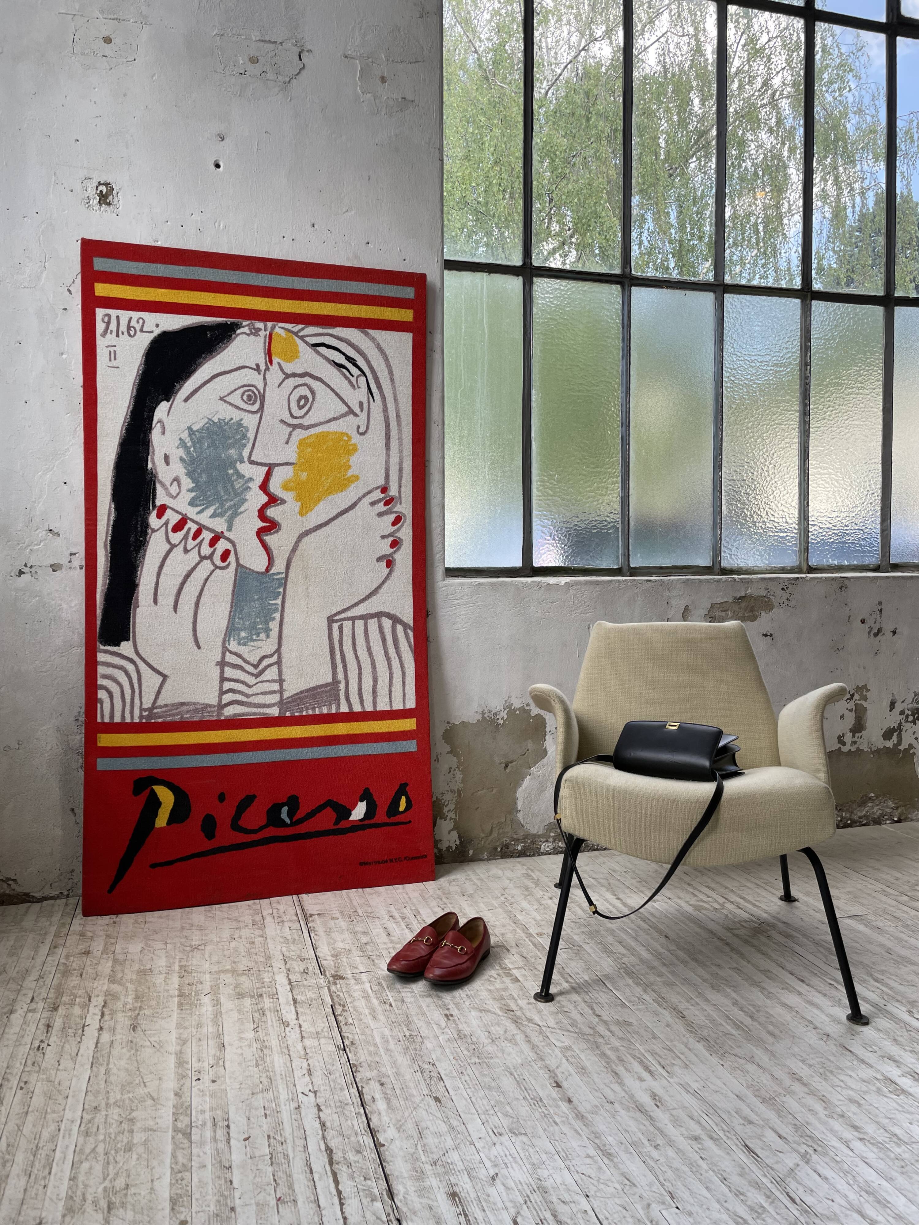 Canvas tapestry Picasso fabric coated on wood XXL