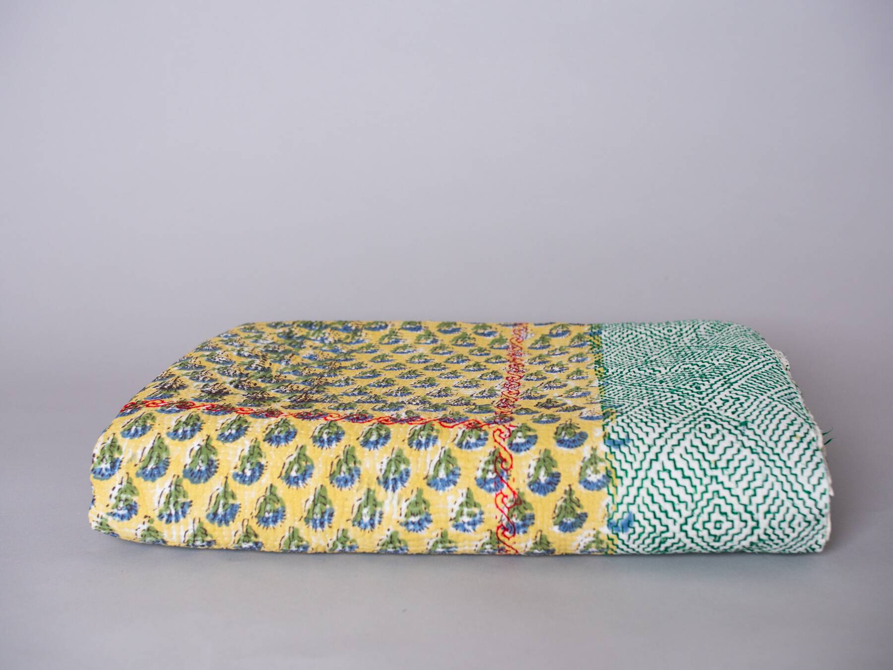 Vintage kantha block print