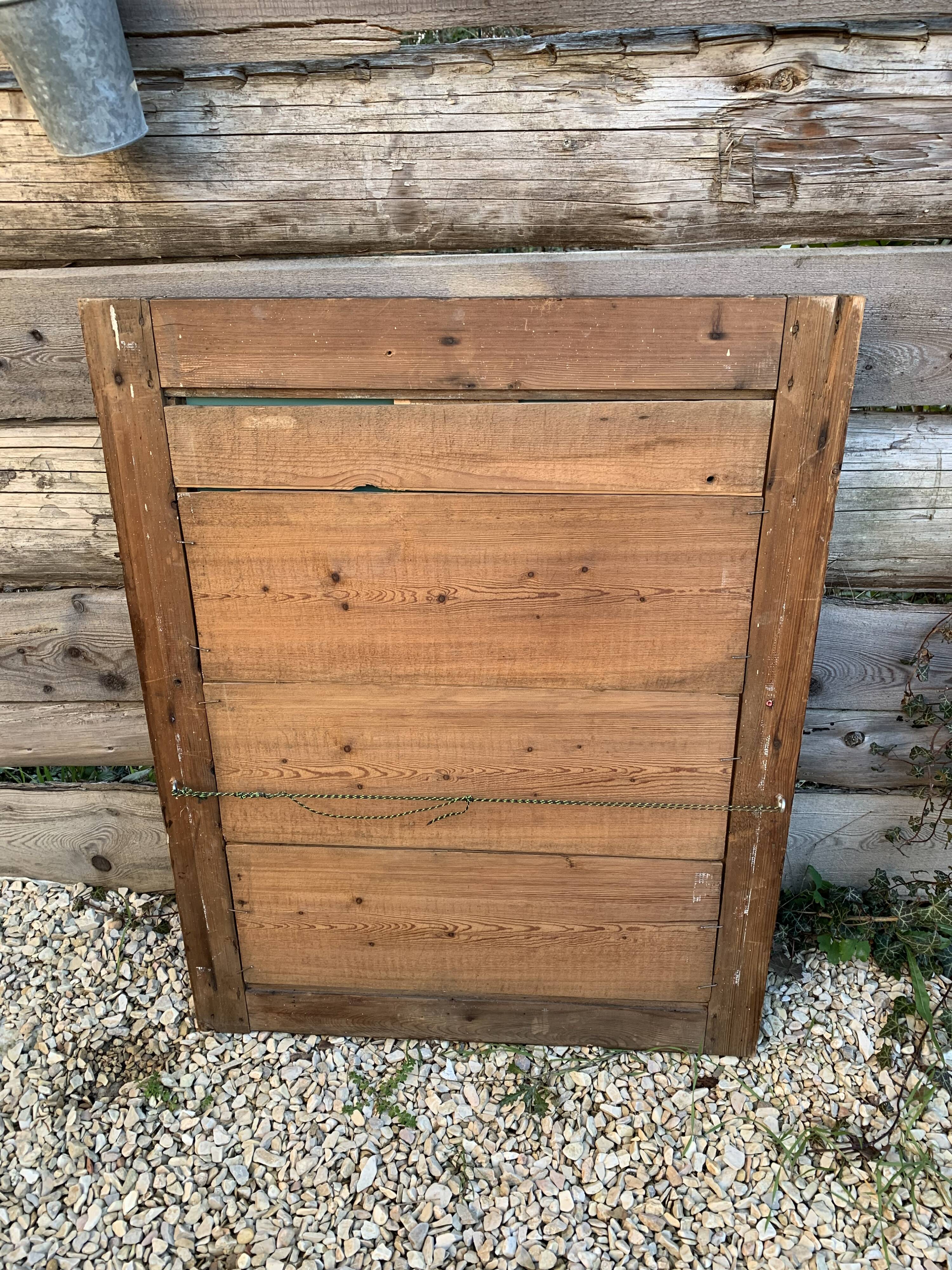 Miroir bois ancien