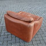 VIntage oxred leather lounge Chair Rolf Benz