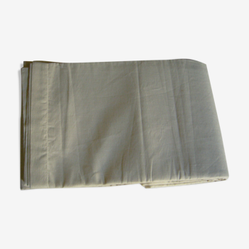 Drap ancien en lin écru