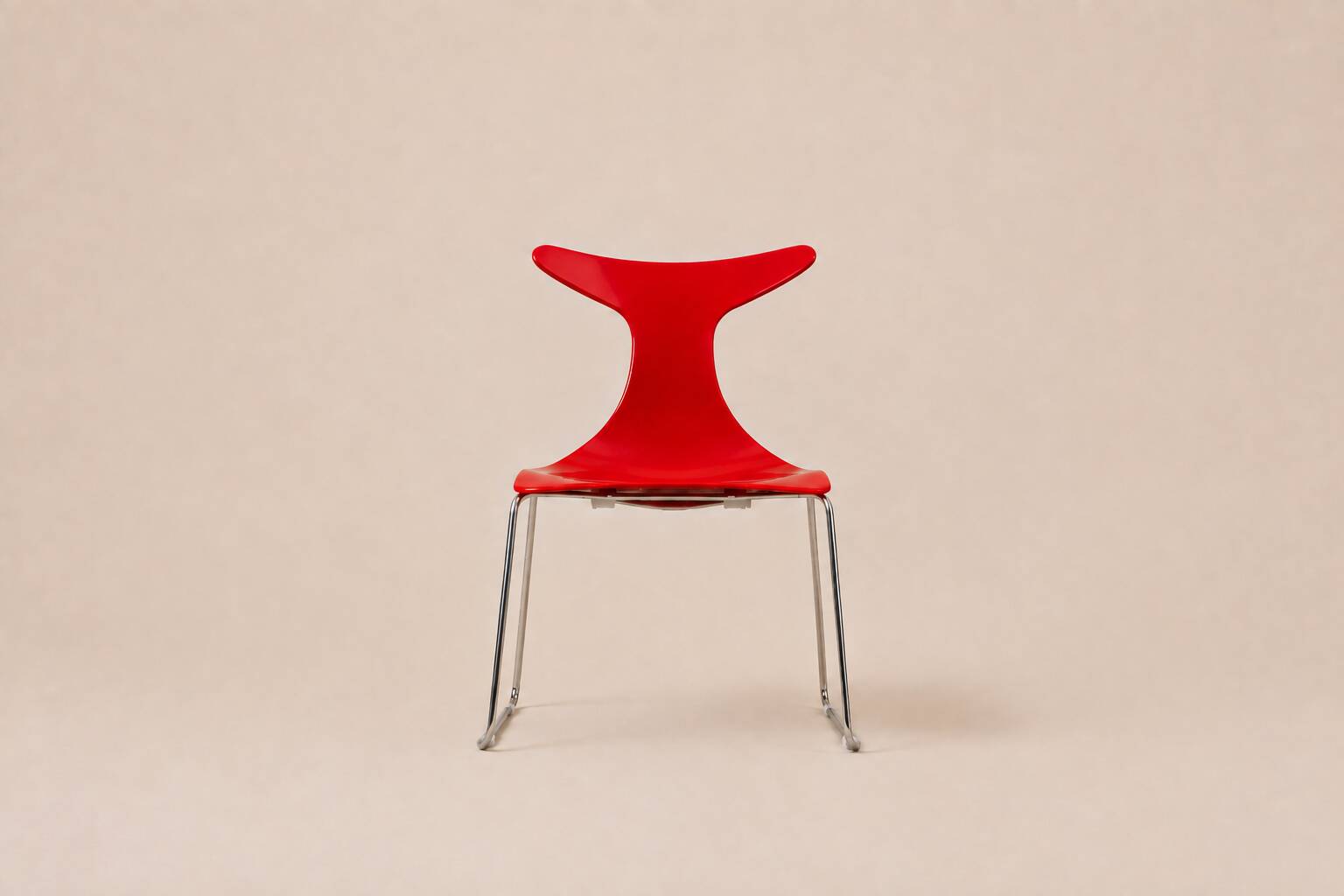 Gino Carollo x Ciacci Kreaty — Suite de quatre « Delfy » rouge — c. 1990