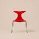 Gino Carollo x Ciacci Kreaty — Suite de quatre « Delfy » rouge — c. 1990