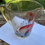 1950s glass carafe and broc