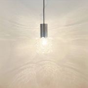 Mid Century Bubble Glass & Chrome Ceiling Light/Pendant by Helena Tynell for Limburg, Germany, 1960s