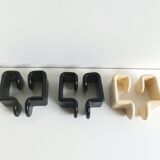 Patères design ambrogio rossari, gedy, italy 1970