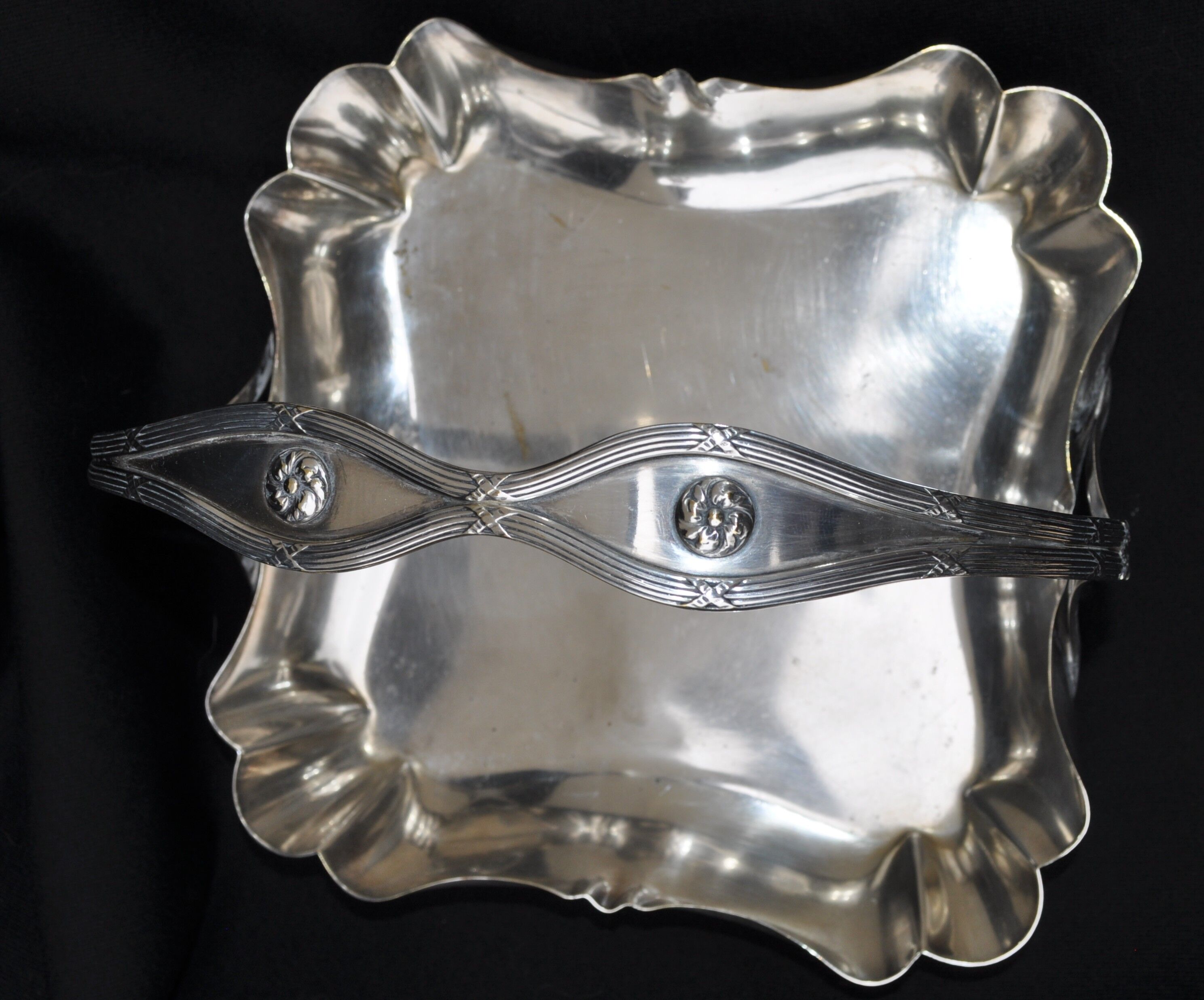 Silver metal tray by Roux Marquiand (rmRM