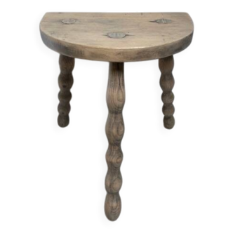 Small solid wood stool