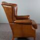Cowhide leather armchair