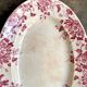 St Amand & Hamage oval dish in pink ironstone