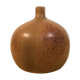 Sandstone ball vase signed Michel Dumont