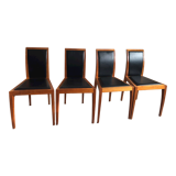 4 scandinavian leather chairs from Tranekær
