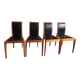 4 scandinavian leather chairs from Tranekær