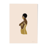 "Contemplating" illustration