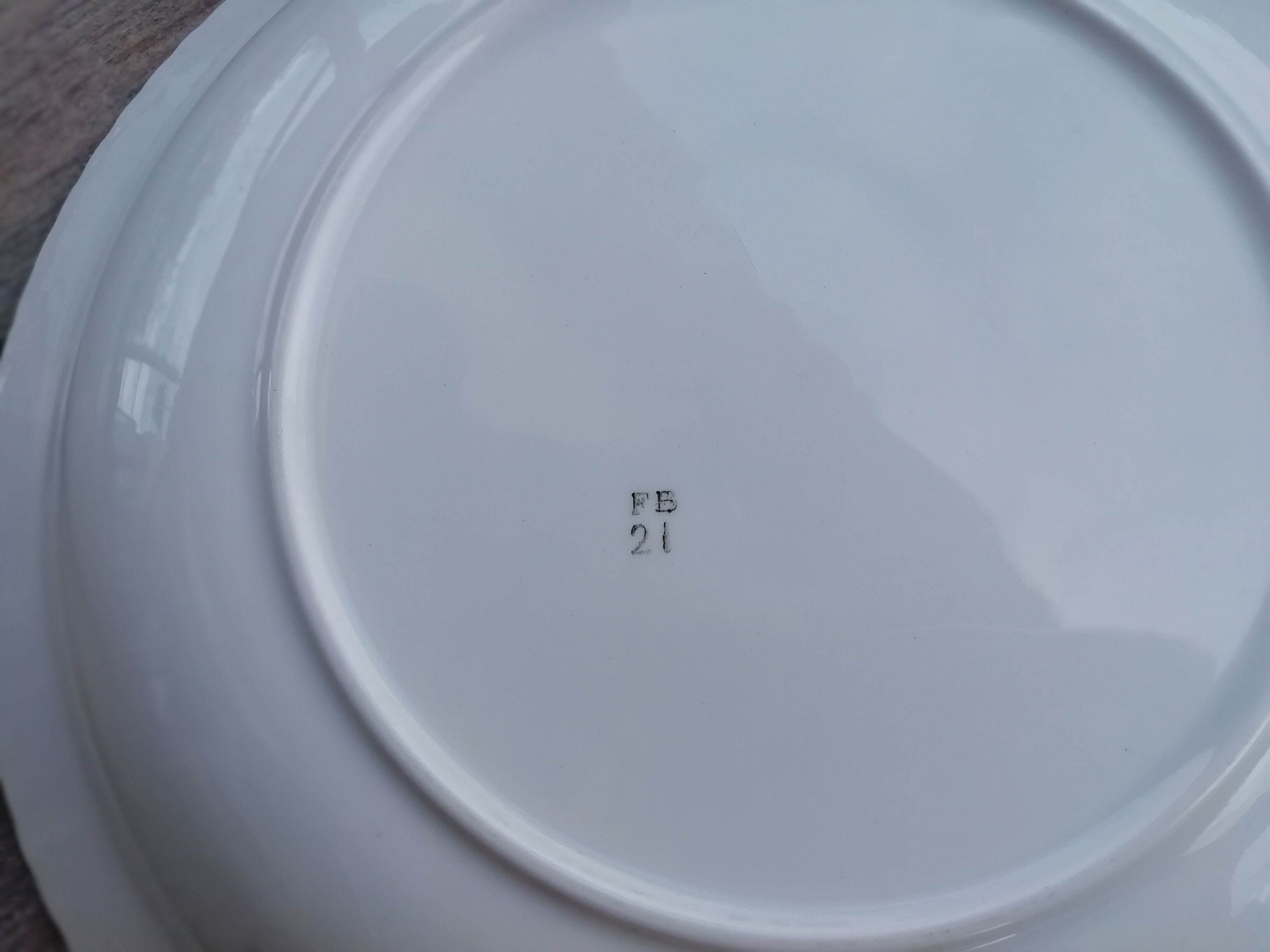 Paire de plats de service