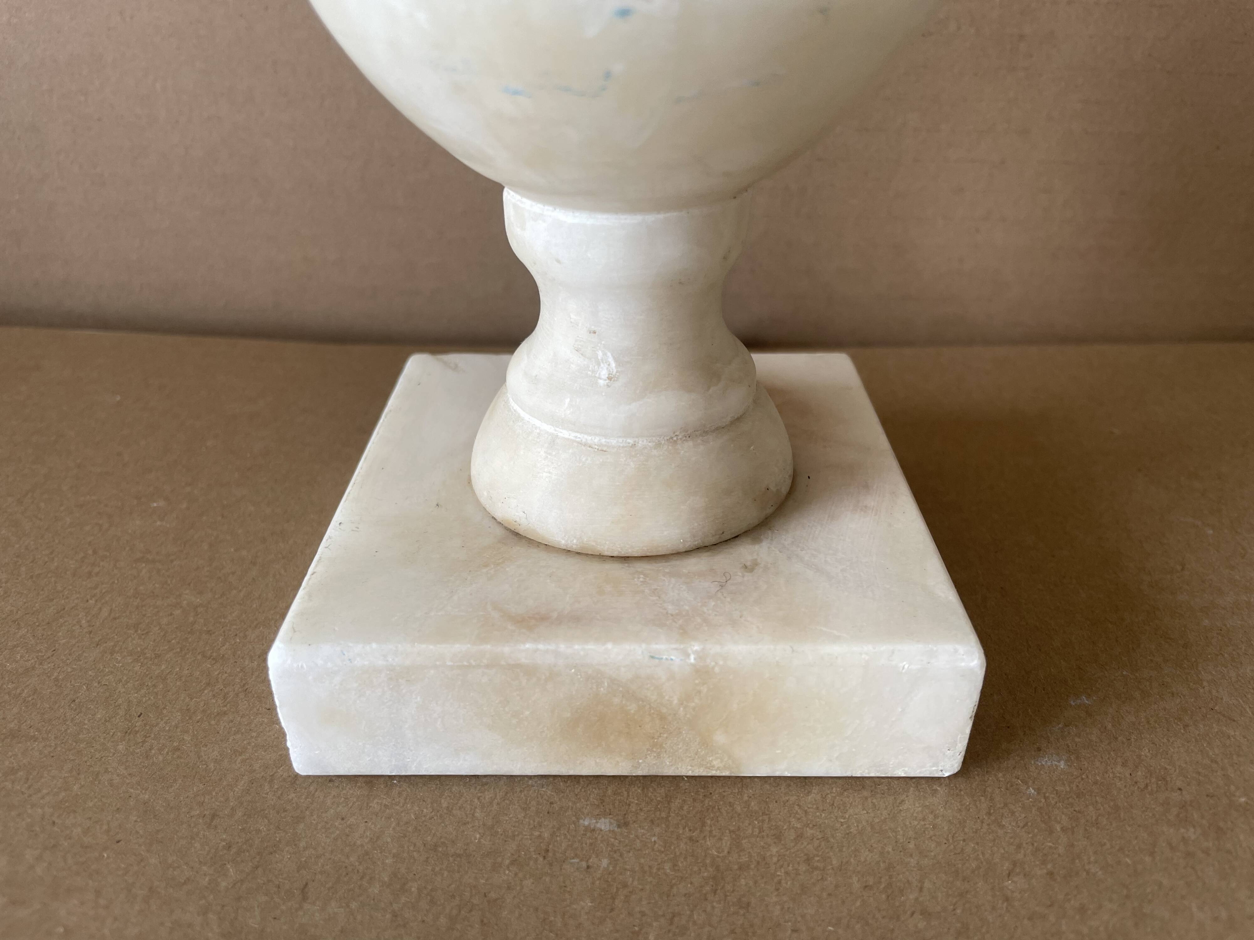 Old alabaster table lamp