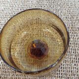Bubbled glass bowl