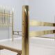 Vintage golden brass bed frigerio 1970s