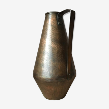 Vase de Eugen Zint Bauhaus allemand en cuivre