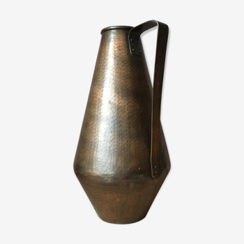 Bauhaus German Large Copper Jug/Vase from Eugen Zint