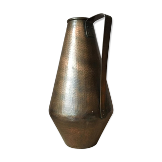 Vase de Eugen Zint Bauhaus allemand en cuivre