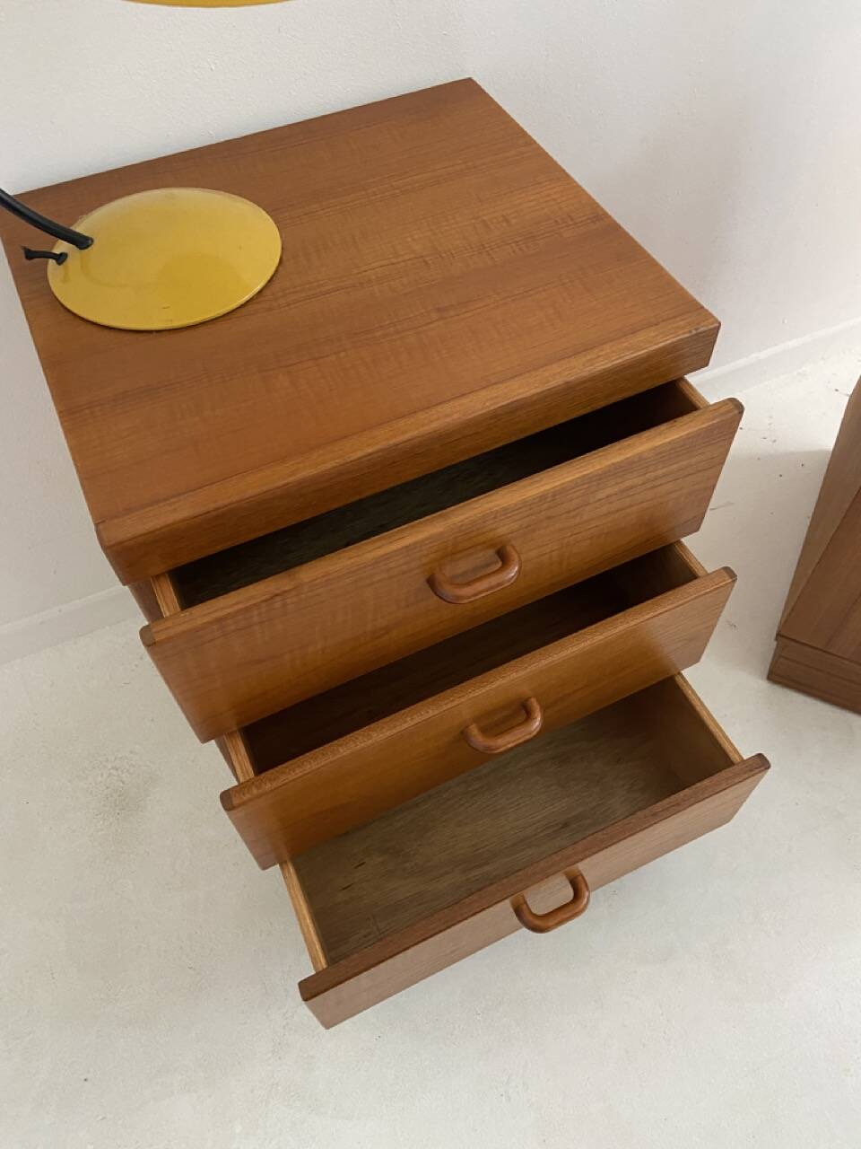 vintage teak bedside tables
