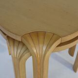 Model X600 Fan Leg Stools by Alvar Aalto for Artek, 1960s