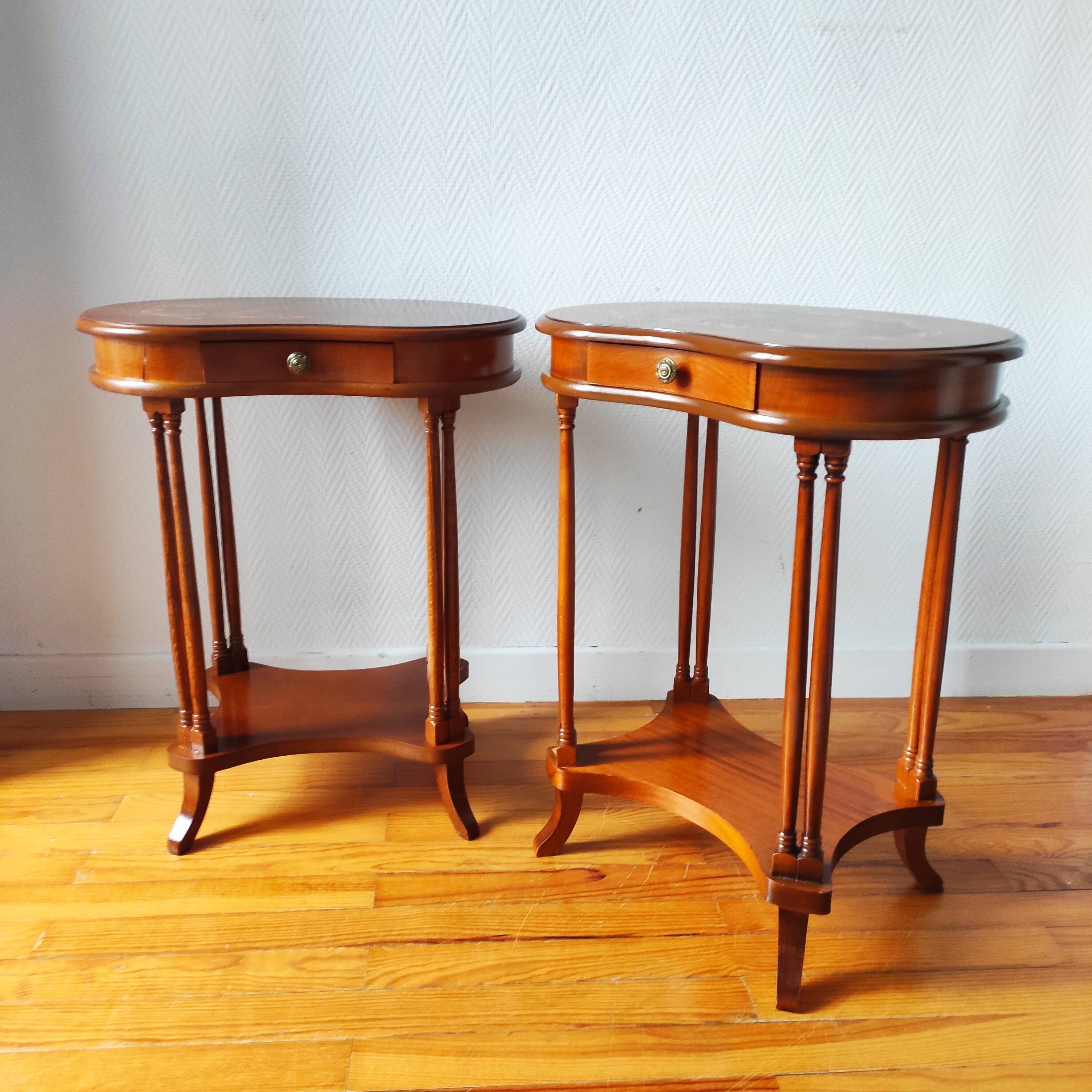 Pair of classic bedside tables.