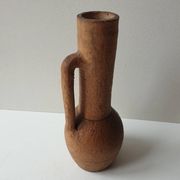 Terracotta vase height 24cm signed PC (signature to be identified)