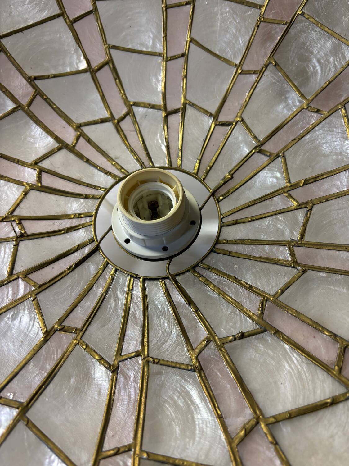 Mother of pearl chandelier