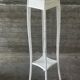 Sellette ancienne en bois peint blanc – H 110 cm