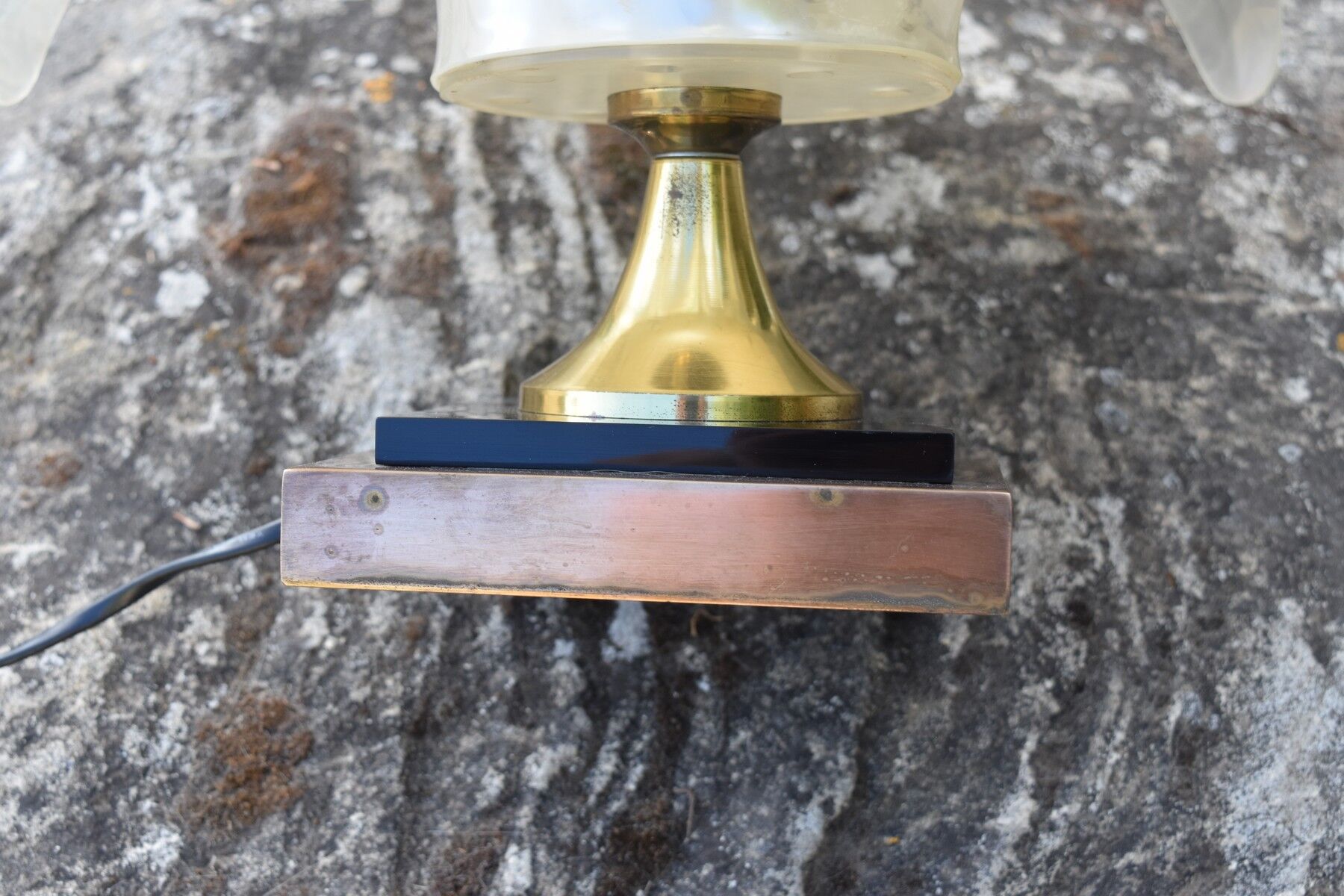 Maison Rougier vintage palm-shaped lamp from the 1970s to 1980s