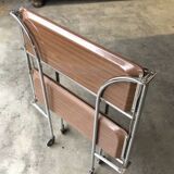 Desserte pliante à roulettes vintage